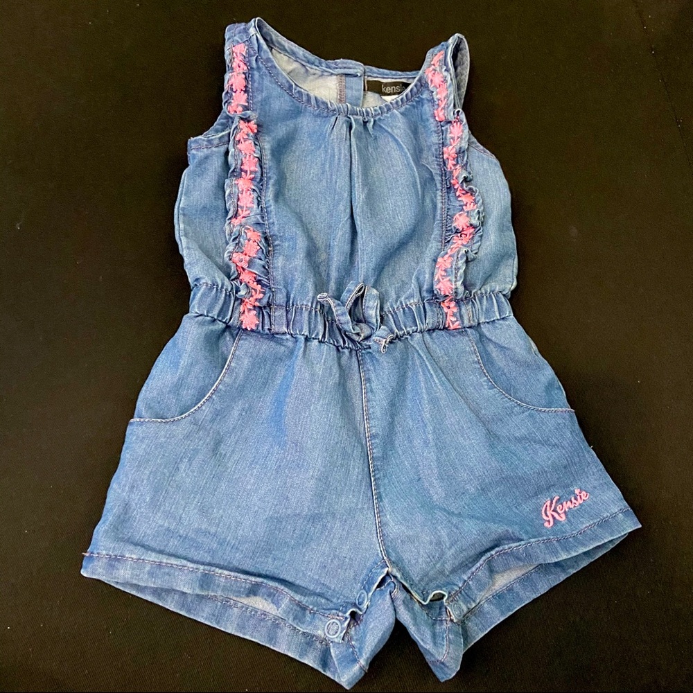 Kensie Denim Baby Girl Romper